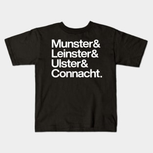 Irish Provinces Names List Kids T-Shirt